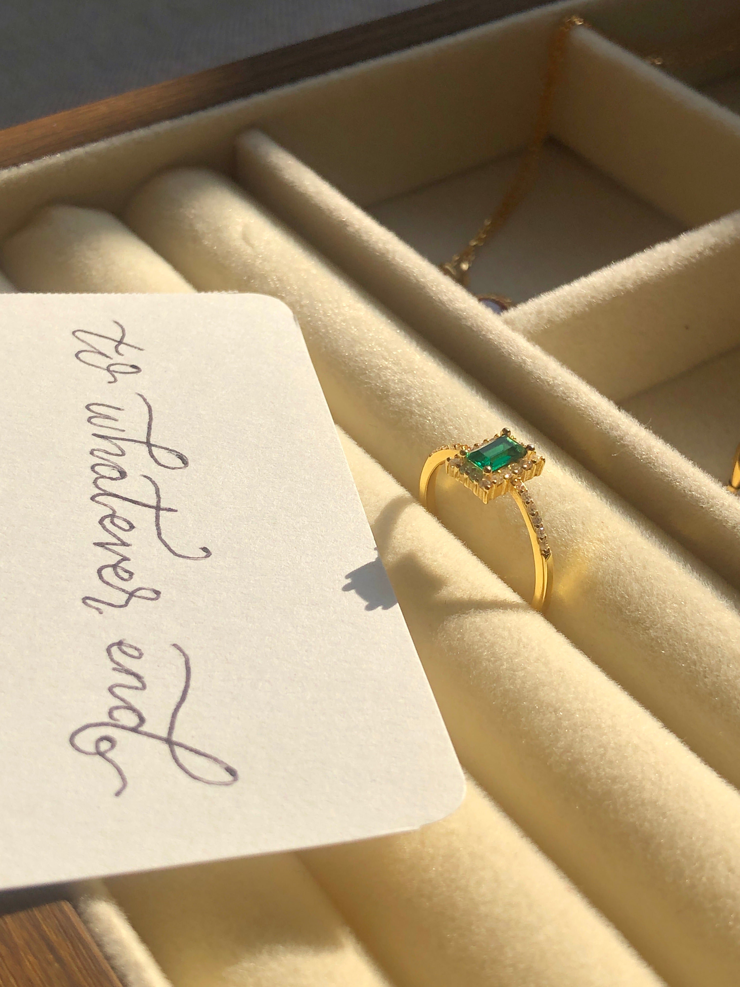 Emerald Vows Ring - PRE-ORDER