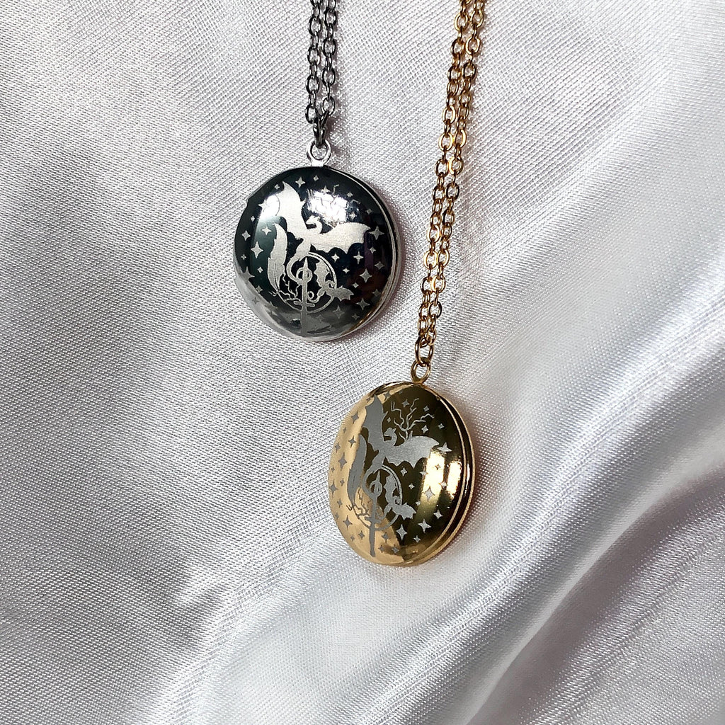 IMPERFECT - Dragon Rider Locket Necklace