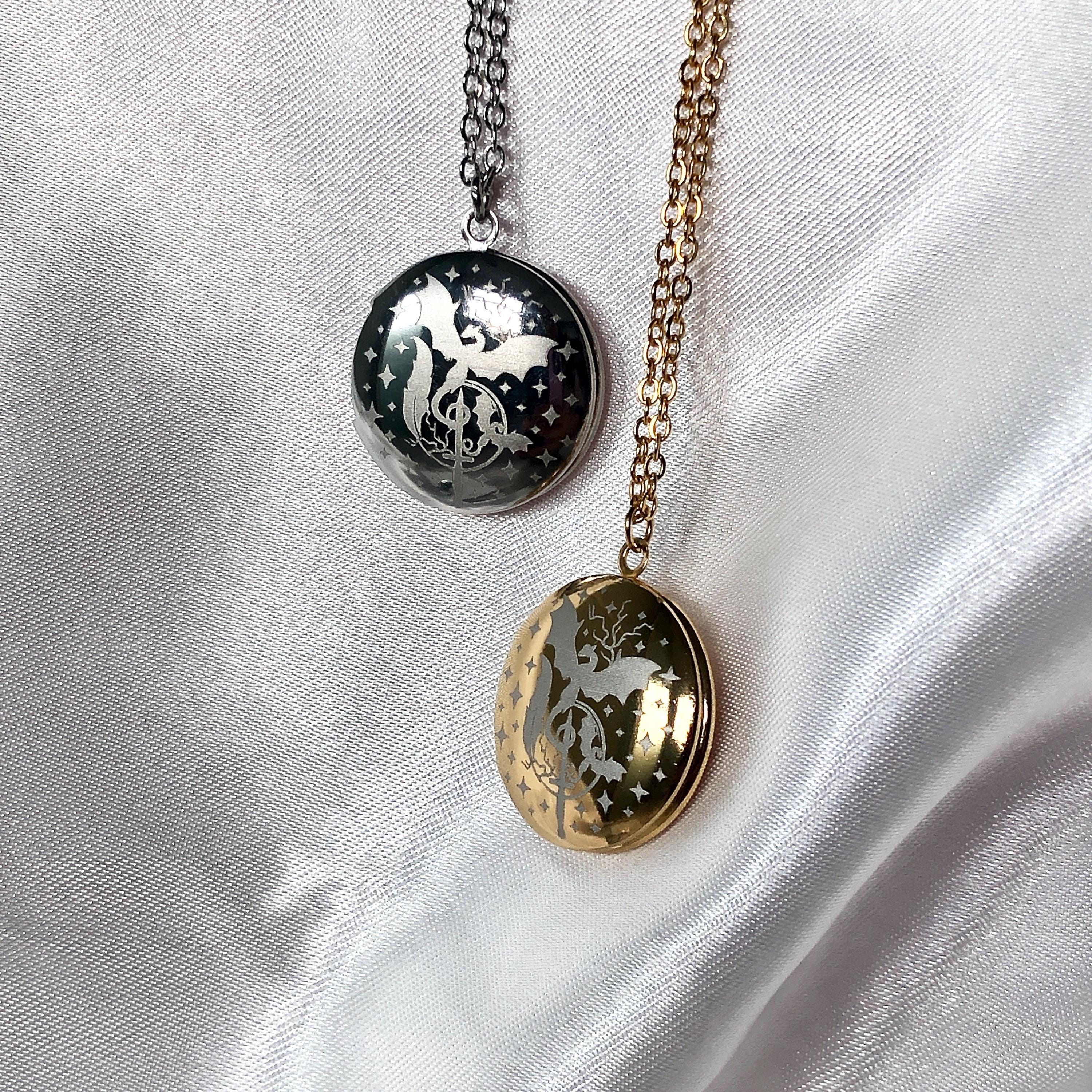 Dragon Rider Locket Necklace