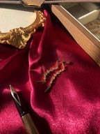 Gold celestial ACOTAR inspired drop earrings