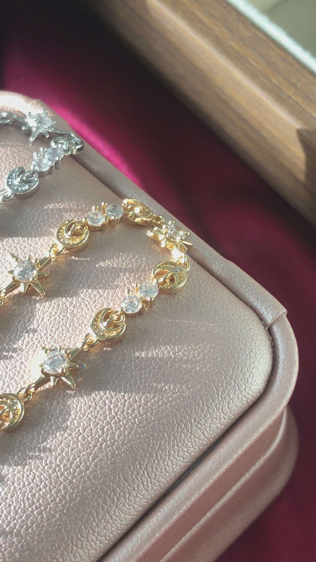 Sterling Silver tennis bracelets inspired by fantasy books and stars and moon